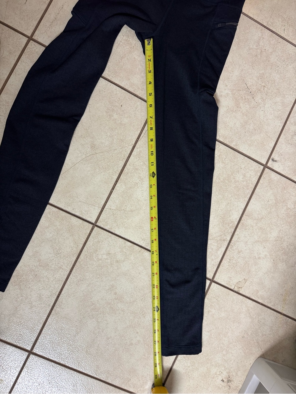 Athleta girls herringbone Leggings with Side Zip Details - Picture 5 of 5